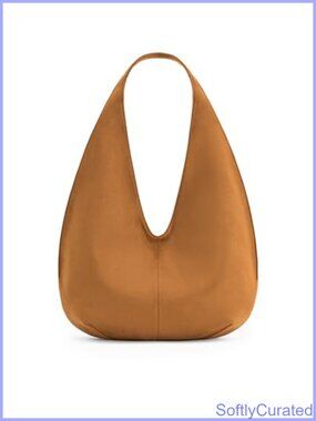 Faux Suede Hobo Bag Large Shoulder Purse Fits iPad Pro